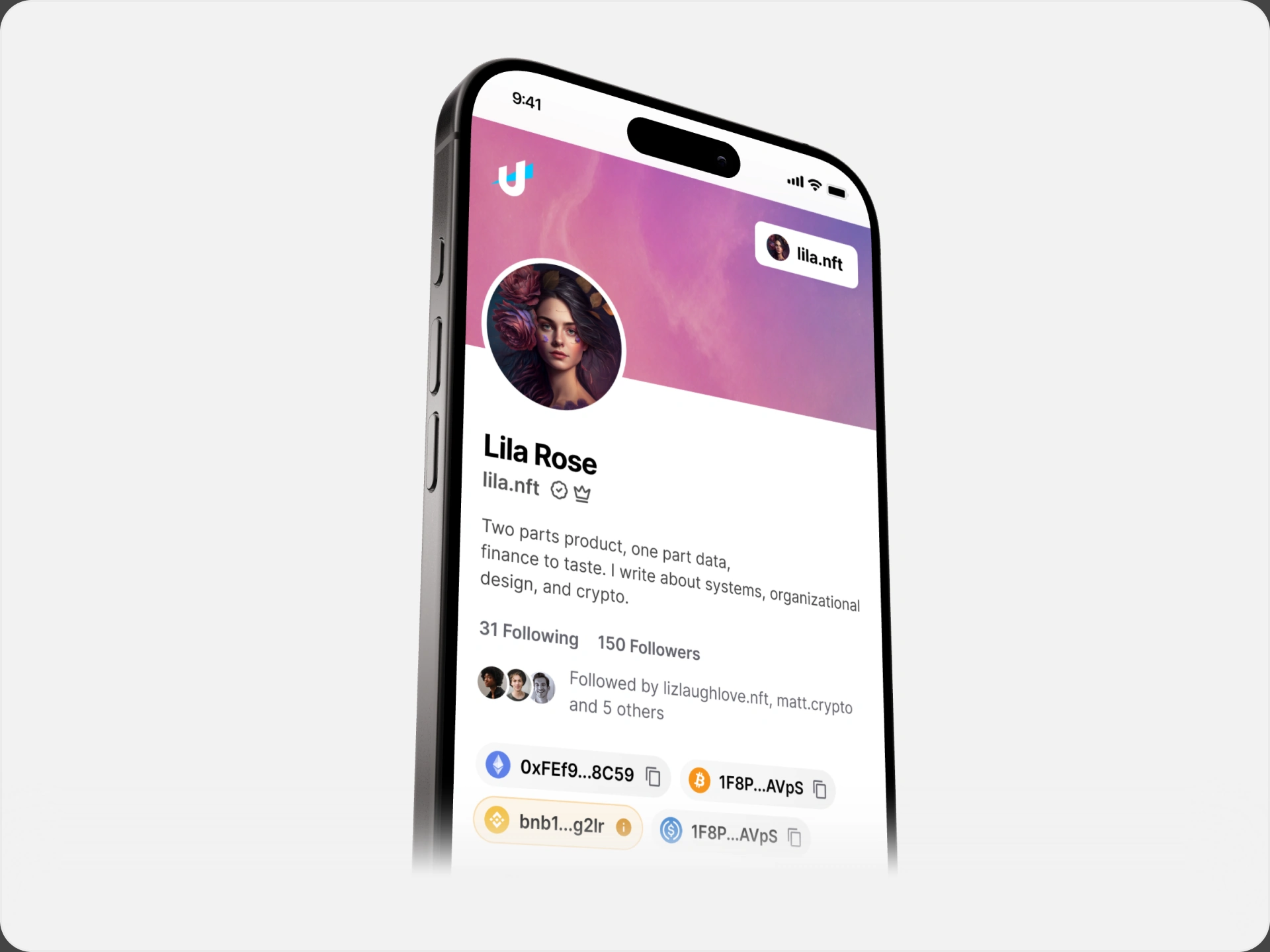 Mobile public profile experience.
